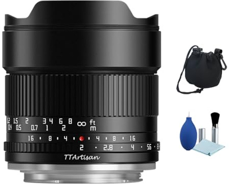 TTARTISAN 10 mm F2 APS-C Fischaugenobjektiv 105° Weitwinkel, manuelles Objektiv für Panasonic für Olympus M4/3 Mft Micro Four Thirds Kameras, GH GF Serie EM10II EM10III PENF usw.