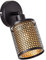 Brilliant Lampe Cheval Wandspot schwarz gold Metall/Bambus schwarz 1x D45, E14, 28 W