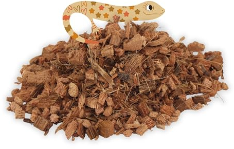 ProFlora® Terrarium Bodengrund - Biologisch abbaubare Hackschnitzel aus Kokosnussschalen (25 Liter)