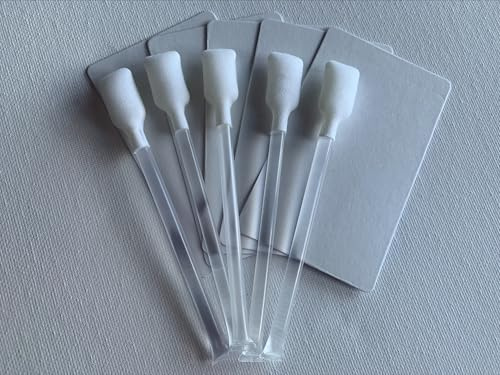 UBICON ACL001 Cleaning Kit Compatible with Evolis Zenius and Primacy Printers - 5 Adhesive Cleaning Cards & 5 IPA Cleaning Swabs (1 Set)