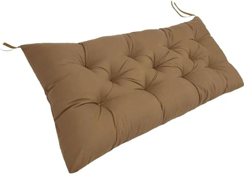 MSNCS Coussin De Banc De Meubles D'extérieur Interieur,Coussin De Siège De Fenêtre 100x50 110x50cm 120x50,Antidérapant, Coussins De De Jardin, pour Baie Vitrée/Canapé/Terrasse(Brown,100x50cmx8cm)