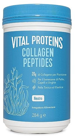 Vital Proteins Collagen Peptides - Collagene Idrolizzato – Collagene in Polvere - 20g per Porzione – Non Aromatizzato – Barattolo da 284g