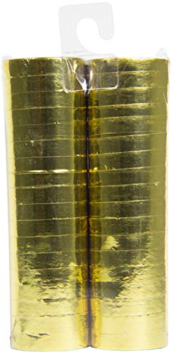 Folat - Serpentine metalliche color oro 4m - 2 pezzi