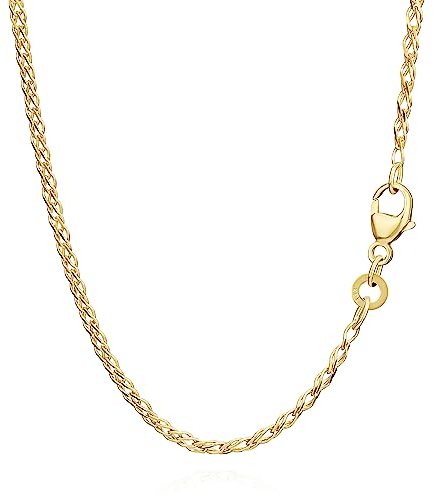 NKlaus 42cm Panzerkette 333 Gelbgold 8 Karat elegante Halskette Breite: 2,1mm Collier 2,6g schwer 8998