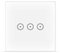 Interruttore WIFI intelligente, Smart Light Switch compatibile con Alexa Google Home e IFTTT, Interruttore smart touchscreen, funzione di temporizzazione, 2.4 GHz, nessun hub richiesto 3 Gang