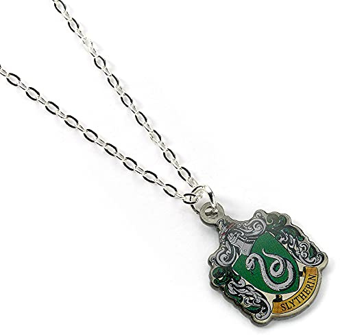 The Carat Shop: Ciondolo In Argento Placcato Con Stemma Di Serpeverde Di Harry Potter – Harry potter Gadget