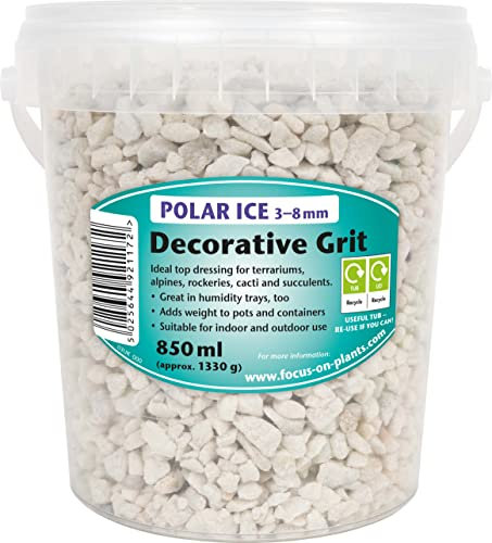 Growth Technology Ltd MDDGP3-8-850 Polar Ice Decorative Grit 3-8mm, 850ML Tub