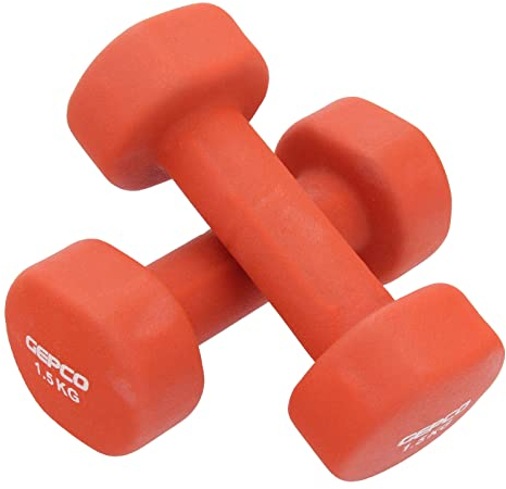 Neopren Kurzhanteln Hantel 2er-Set Hanteln Gewichte Aerobic Hantelset 2x 1.5 kg