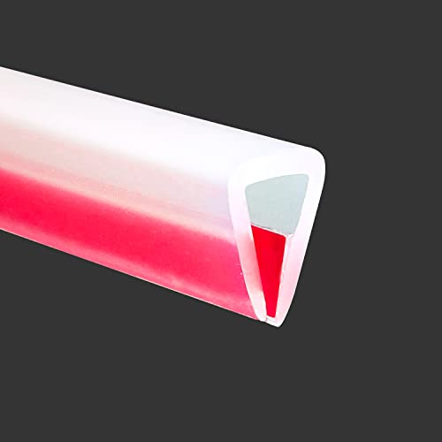 Clear Rubber Edge Trim, Self-Adhesive Silicone Edge Trim, Edge Protector for Sheet Metal, Glasses or Flexi Glasses, Silicone Rubber Material, Transparent Color, Fit 1/4(6mm), U Channel Edge Guard