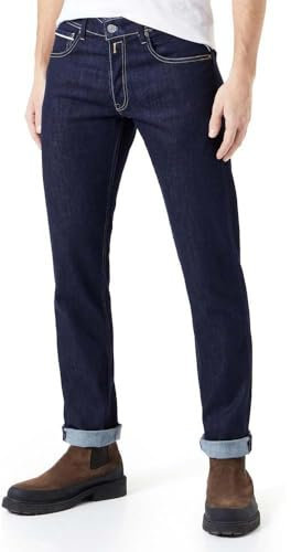 Replay Herren Jeans Grover Straight-Fit, Dark Blue 007-2 (Blau), 31W / 34L