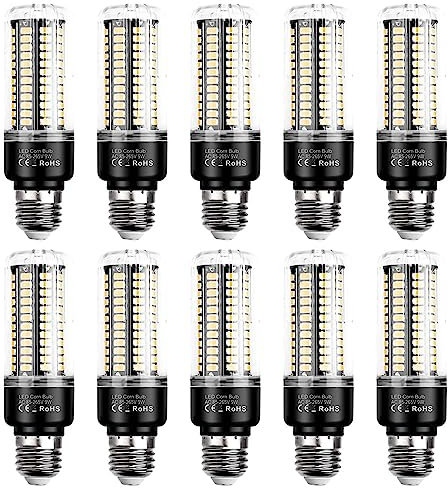 PAZWAHF E26/E27 LED-Leuchtmittel, Maisglühbirne mit hoher Helligkeit, 9 Watt, 900 Lumen, 360° Abstrahlwinkel, 3000 K 6000 K AC 85 V ~ 265 V (10er-Pack)