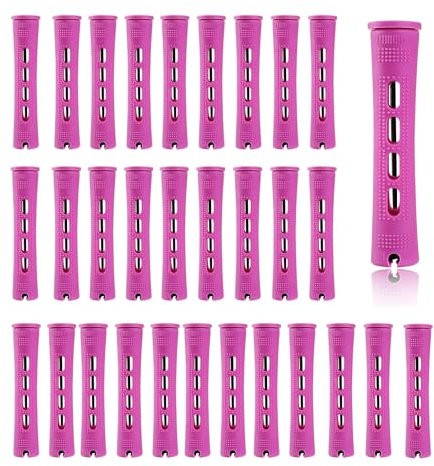 Honicemar Set di 30 bigodini permanenti per capelli lunghi e corti – aste grandi onde fredde da 1,9 cm, strumenti per arricciatura fai da te per acconciature naturali, aste arricciacapelli per capelli