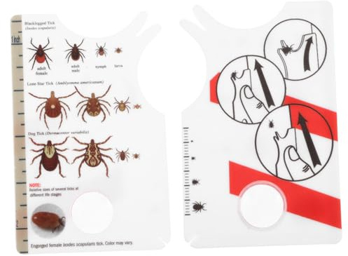 EXHUMKY 2piezas Tarjeta De Aumento Externa para Mascotas Herramienta De Captura De Garrapatas Lupa Al Aire para Perros y Gatos