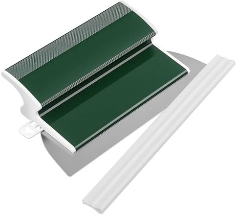 Acero Inoxidable Espátula para Enlucir, Duradero 25cm llana para Alisar Paredes, Ergonomía Espatulas Pladur, Cuchilla Reemplazable Espatula Masilla, Espátula de Pintor Para Suelos Paredes Secas