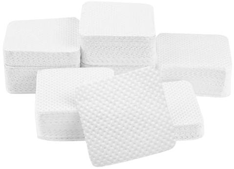 LUCKNIGHT 600 Piezas Celulosa para Uñas sin Pelusa, Almohadillas para Limpiar Uñas, Cotton Pads, Esmalte de Uñas de Algodón Almohadillas de Limpieza para El Hogar Y Salones de Uñas