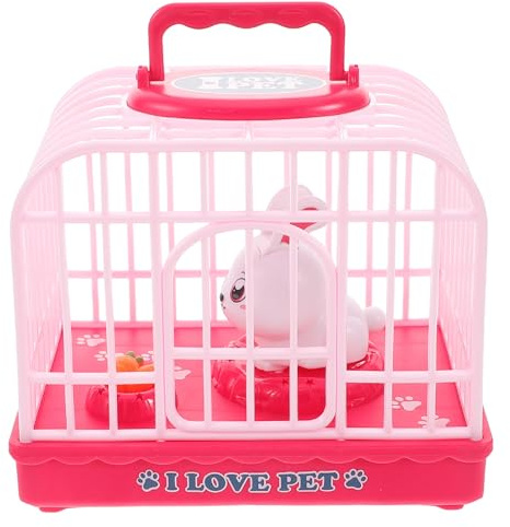 Beaupretty Giocattolo Coniglio Elettronico Suoni Realistici e Luci Sensibili alla Voce Simulazione Animale Domestico Interattivo per Decorazione e Luce Notturna Stimolante