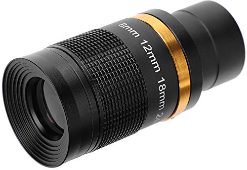 Tomantery Telescopio Astronomico Oculare con Zoom Continuo da 8‑24 Mm di Alta qualità per la Visualizzazione dei Pianeti Lunari per Telescopio da 1,25 Pollici