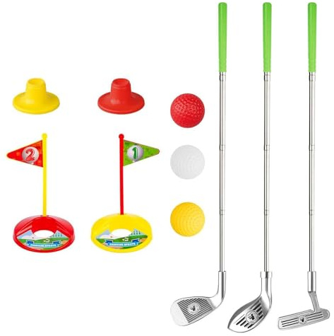 BEALIFE Juego de Palos de Golf para niños, minigolf, Equipo asequible, Juegos de Pelota Atractivos para niños y niñas, Juguetes interactivos Que fomentan