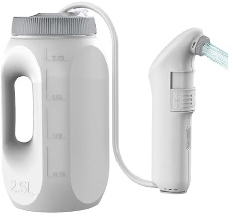 WYJRO Bidet Portatile Post Parto, Bidet Elettrico Portatile Ricaricabile, Bidet Portatile da Viaggio,2 modalità, 2.5L Peri Bottle per Uomini Donne Perineali,Emorroidi,Post Partum,Campeggio