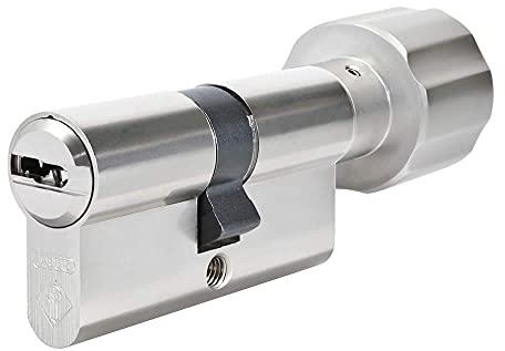 ABUS Bravus 2000 Knaufzylinder 30/30K | Zylinder mit Knauf Profilzylinder Schließ-Zylinder mit Kopierschutz Intellitec System | Patentschutz bis 2030 | Inklusive 10 Wendeschlüssel | Sicherungskarte