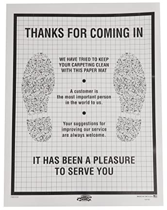 SSWBasics 17W x 22H Disposable Auto Paper Floor Mats - Case of 500 – Disposable Floor Mats for Cars, Vehicle Carpet Protector for Auto Mechanics, Car Shops, Buses, Taxis, and Dealerships