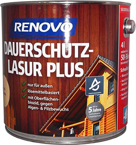 Renovo 4 Liter Dauerschutzlasur PLUS Nr.9410 ebenholz