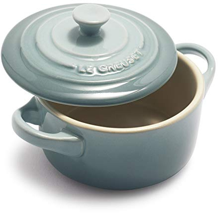Le Creuset Signature Petite Cocotte, 8 oz, Sea Salt