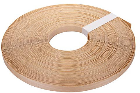 Yarlung 1.9cm x 76.2m Roll Birch Plywood Edge Banding, Preglued Real Wood Veneer Edging, Iron on with Hot Melt Adhesive, Flexible Wood Tape Sanded to Perfection for Furniture Restoration