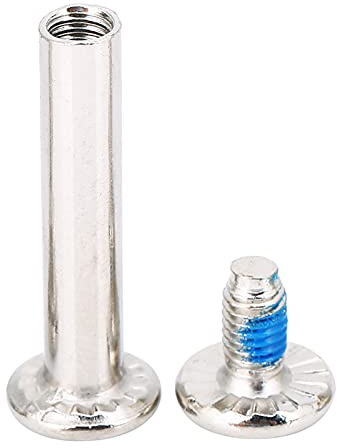 Yosoo Health Gear Tornillos de rueda de patinaje, 10 piezas de 31 mm y 36 mm de hierro duradero para patines en línea (Longitud interior de 31 mm)
