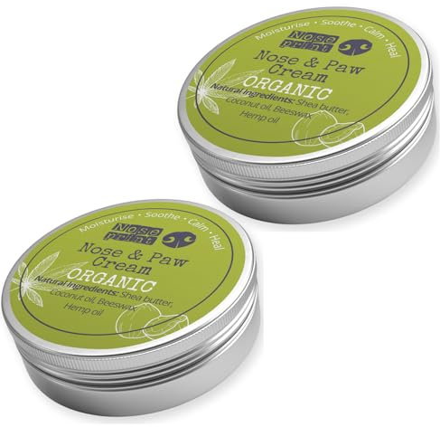 Noseprint Organic 30ML 100% Natural Dog Nose & Paw Balm Protector | For Dogs Moisturiser Moisturises And Conditions Relieves Dry Cracked Pads (30ML, 1), White