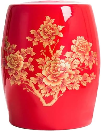 CHFYIJYHM Recipiente de almacenamiento de cereales de cerámica retro, dispensador tradicional de granos de porcelana china, para cereales, harina, azúcar, café, arroz, frutos secos, aperitivos, comida