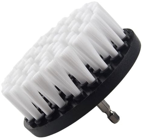 Brosses pour Perceuses Electriques, Brosse pour Perceuse de Qualité Supérieure, Brosses de Forage de Lavage pour Le Nettoyage, Brosse Perceuse Nettoyage, Brosse de Nettoyage pour Jantes, Blanc