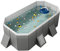 BZBZB Piscina per Bambini Pieghevole, Piscina per Bambini Durevole per Cani in Giardino, Piscina per Bambini per Animali Domestici per Interni ed Esterni (Color : Gre
