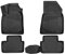Element 3D Gummimatten Set passend für Renault Clio | Mk4 IV | 2012-2019 | Schrägheck | 100% passgenaue Auto Fußmatten, robuste Universal Fußmatte Auto