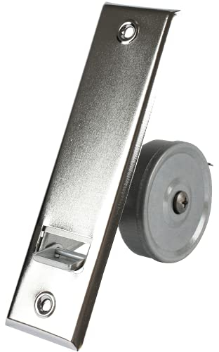 Gurtwickler mit Metall-Abdeckplatte - versch. Farben und Lochabstände (Lochabstand 160mm, verchromt)