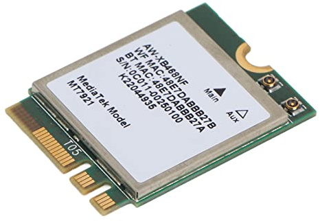 Carte Réseau Mt7921 NGFF M.2, Double Fréquence 2,4 GHz 5 GHz, Interface NGFF M.2 1800 MBps, Carte PCB Évitant La Corrosion, Petite et Compacte, Adaptée à Windows 10 11