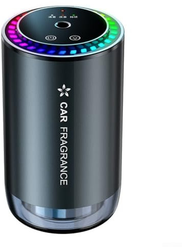 Umidificatore per auto purificatore deodorante per camera da letto, diffusore di aromi intelligente regolabile a 3 livelli, elegante struttura in lega di alluminio e funzionalità auto intelligente