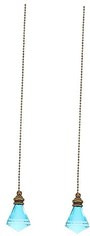 Operitacx 2 Piezas Cadena de Tirador para Ventilador de Techo de Accesorios de Lámpara con Esferas para Decoración de Techo y Reparaciones de Lámparas