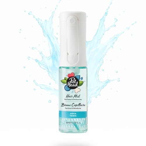 Pet Head Dog Hair Mist | Aqua Tonic Fragrance | 100 ml | Perfumes and Deodorises | Long-Lasting & Alcohol-Free Formula | Dog Deodorant Spray for Smelly Dogs