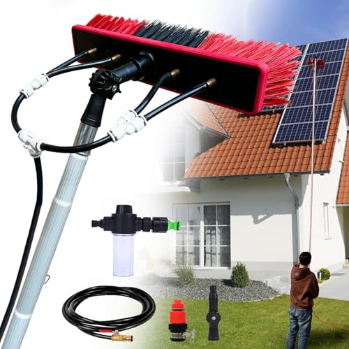 Ts tvättborste 6,4 m extra borste för däckrengöring fönster och så panelrengörare 55 cm borsthuvud perfekt för Conserva och terrassbeläggning