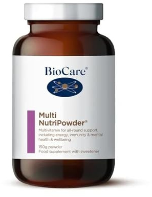 BioCare Multi NutriPowder - Advanced Multivitamin and Mineral Powder for Energy, Immunity, Cognitive and All-Round Support - 150g