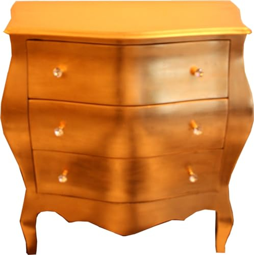 Casa Padrino Comò Barocco Oro 103 cm con 3 cassetti - Soggiorno in Stile Antico