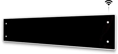 Adax CLea L - Intelligente Wifi Wandkonvektor - 1000W, Schwarz | Elektroheizung Wandmontage | Elektroheizkörper - Höhe 222mm | Smartphone-Steuerung | LCD-Anzeige | Heizung Elektrisch | KWT | IP24C