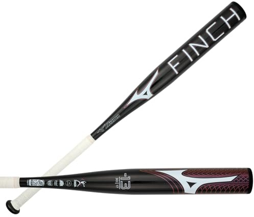 Mizuno Finch Fastpitch Softball Bat (-13) Murciélago, Mujeres, Negro Iridiscente, 68,58 cm