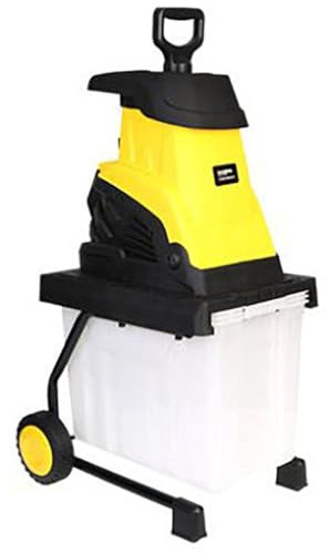 Broyeur de Jardin électrique, broyeur de Bois de Jardin avec boîte de Collecte de 45 L et Cordon d'alimentation de 10 m, Vitesse de 4 500 TR/Min et diamètre de Coupe de 45 mm,