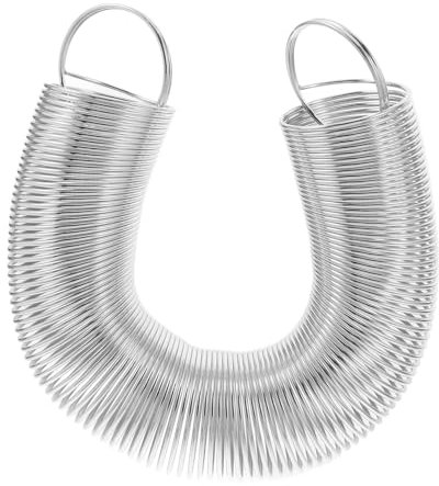 Happyyami Valla De Primavera Puerta Resorte De Extensión Accesorios para Vallas Acero Inoxidable Silver