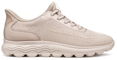 Geox Donna D SPHERICA Plus A Sneaker, Powder/Beige, 35 EU, Beige Polvere, 35 EU