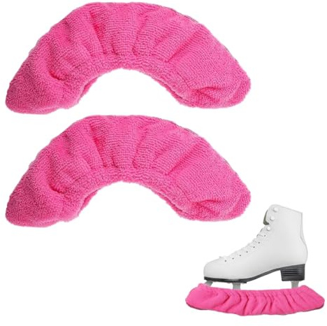 YAZWUR 1 Paar Kufenschoner Schlittschuhe, Schlittschuhschoner, Elastische Kufenstrümpfe, Guards Zubehör, für Hockeyschlittschuhe und Eiskunstlaufschuhe(rosa)