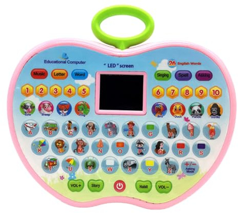 LRXIYODE Macchina Educativa Multifunzione per Oltre Modalità Didattiche Apprendimento Linguistico e Matematico Gioco Interattivo Prescolare Colori Vivaci e Design Colore Colore Casuale