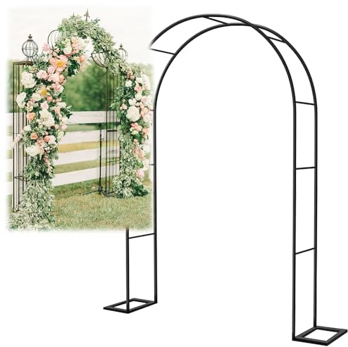 Robust grön trädgårdsbågspaljé för klättrande rosor och växter – 0,9 x 0,6 m utomhusstöd för bröllop, fester, blommiga displayer och trädgårdsevenemang